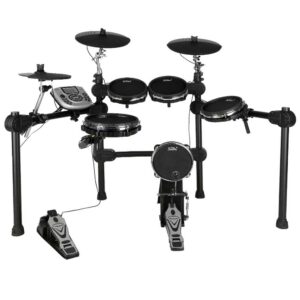 מערכת תופים עם כפתור מדיטציה SD220 של SOUNDKING עם 5 תופים MESH, סנר דו איזורי, 3 מצילות עם CHOKE, חיבור USB ו-MIDI, תצוגת LCD 128X64, 458 קולות פרקשן ו-26 סטים מוגדרים מראש