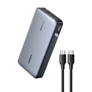 סוללת גיבוי UGREEN Power Bank 25000mAh 145W עם יציאות USB-C ו-LED חכמה – טעינה אולטרה-מהירה למחשבים ניידים, טאבלטים וסמארטפונים