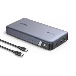 סוללת גיבוי UGREEN Power Bank 25000mAh 145W עם יציאות USB-C ו-LED חכמה – טעינה אולטרה-מהירה למחשבים ניידים, טאבלטים וסמארטפונים