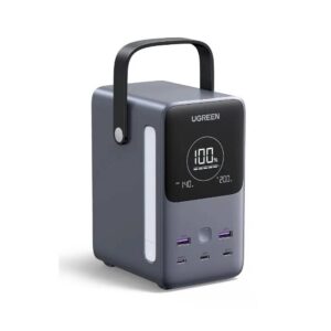 סוללת גיבוי ניידת עם תאורה UGREEN Power Bank 48000mAh PD 300W – טעינה מהירה, תצוגה ותאורה, רב-תכליתית ומעוצבת לשימוש בכל מקום