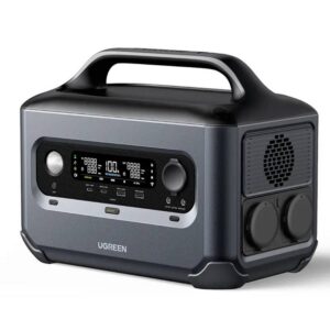 טעינה סולארית ניידת UGREEN Power Station 600W – טעינה מהירה, טכנולוגיית U-Turbo ויכולת טעינה עד 13 מכשירים בו זמנית