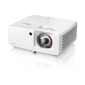 מקרן לייזר קצר טווח Optoma ZK430ST 4K UHD 3700 לומן – מקרן לייזר קומפקטי ידידותי לסביבה לחדרי ישיבות ומשרדים