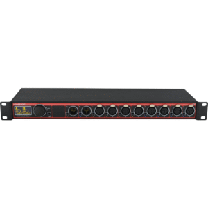 מפצל DMX 2 כניסות ל-8 יציאות כולל RDM תומך ב-Boosting ו-RDM Bidirectional פתרון מקצועי למערכות תאורה עם 10 מצבי יציאה ואפשרות לתצוגת OLED, מבית XPD-28