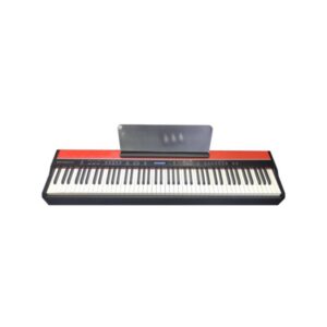 פסנתר חשמלי נייד אדום 88 קלידים בצבע אדום MORTON EK-1 RED עם בלוטות כפולה, LCD, 128 צלילים ו־230 מקצבים לנגינה ולתרגול