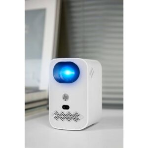 מקרן חכם HP CC360 FHD 1080P עם WiFi ו-Bluetooth, תמיכה ב-4K, אוטו פוקוס ואפליקציות Netflix ו-Disney+