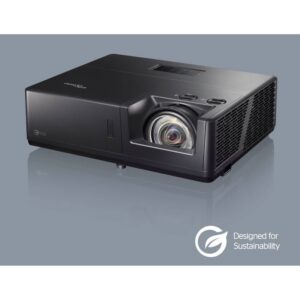 מקרן לייזר קצר טווח מקצועי Optoma ZU507TST WUXGA 5000 לומן עם תמיכה ב 4K HDR לסימולטורים וחללים אימרסיביים