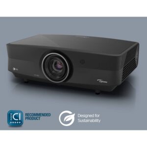 מקרן עם תיקון טרפז וארבע פינות 4 K UHD כפול לייזר Optoma UHZ68LV 5000 לומן עם Dolby Vision ו HDR10+ לקולנוע ביתי איכותי