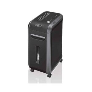 מגרסת נייר שקטה במיוחד למשרד Fellowes 99CI – מגרסה בינונית שקטה P-4 Cross Cut, קיבולת 17 דפים, מיכל 34 ליטר, גורס כרטיסי אשראי ודיסקים