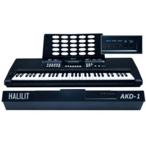 יציאת אודיו סטריאופונית AKD-1 Medeli – מקלדת מקצועית עם ליווי אוטומטי, סאונדים ומקצבים מזרחיים, ים-תיכוניים וחסידיים, תכנון מותאם לקלידן הישראלי, מיקסר מובנה ו-DSP, יציאת אודיו סטריאופונית.