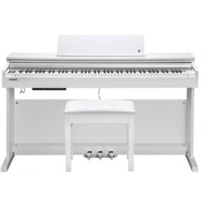 פסנתר עם מקלדת פטישית מלאה KURZWEIL CUP M1 WH עם מקלדת פטישית מלאה, 256 פוליפוניה, Bluetooth, USB, 30W סאונד סטריאו, 3 פדלים, תצוגת LCD