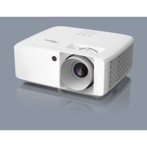 מקרן לתצוגה בשיטה אנכית Optoma ZH400 Full HD – מקרן קומפקטי ברזולוציית 1080p עם טכנולוגיית DuraCore, בהירות 4000 לומן, חיסכון באנרגיה וחיים ארוכים עד 30,000 שעות
