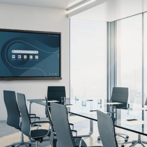מסך תצוגה עם אפשרויות שיתוף מסך Innex Meeting Hub EU Series – תצוגה אינטראקטיבית עם אישור Google EDLA, תמיכה ב-BYOM, מצלמה חכמה, מגע אינפרה אדום, אינטגרציה מלאה עם גוגל ו-Windows Ink