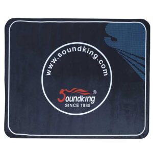 שטיח עם לוגו של Soundking עם לוגו, גודל 148*122 ס”מ, מתאים למערכות תופים אלקטרוניות ואקוסטיות, שטיח מקצועי למוזיקאים