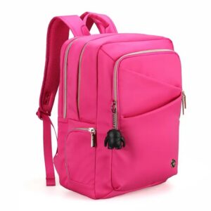 תיק גב אופנתי לנשים לעבודה SwissDigital Katy Rose למחשב נייד 16 אינץ׳ עם טעינת USB והגנת RFID