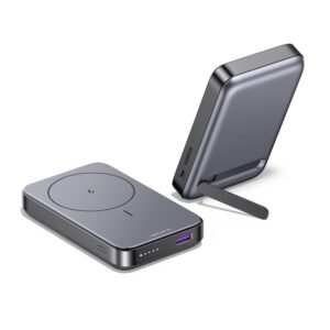 סוללת גיבוי קומפקטית UGREEN 10000mAh Wireless 20W עם USB-C ו-USB-A – טעינה מהירה למכשירים ניידים