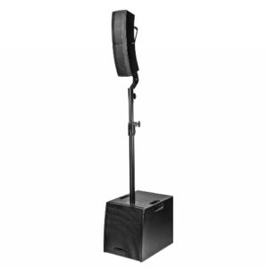 מערכת הגברה ניידת Powerwerks עם סאב 12″ + שני טופים – Bluetooth + DSP