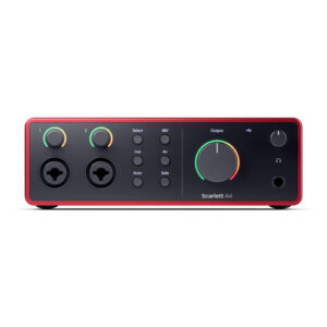 כרטיס קול USB 4×4 עם MIDI – סדרת Scarlett דור 4 (4i4)