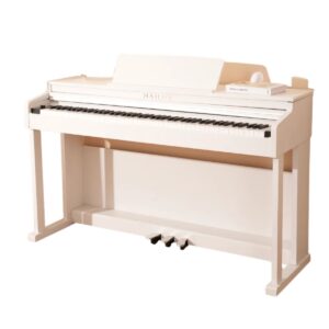 פסנתר דיגיטלי לבן עם מנוע Aethereal Acoustic ומקלדת VPASS‑II כולל כסא | Hailun PIANOVA H202