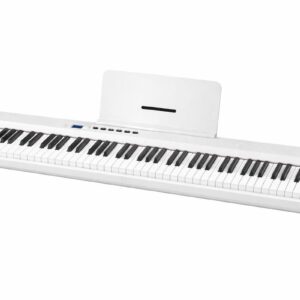 פסנתר חשמלי מתקפל 88 קלידים עם Bluetooth – לבן | Hailun