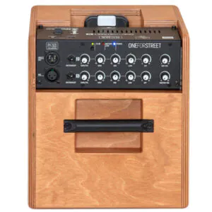 מגבר אקוסטי נייד 40W לגיטרה ושירה מבית Acus Sound – ONE FORSTREET 5 WOOD