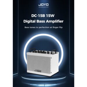 מגבר בס דיגיטלי נטען 15W עם לופר, Bluetooth ו־9 מודלים – JOYO DC-15B