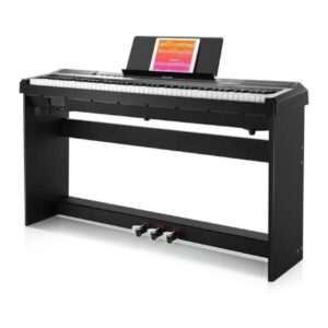 פסנתר חשמלי 88 קלידים למתחילים – ללא סטנד, USB‑MIDI ורמקולים מובנים | Donner DEP-10