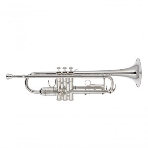 חצוצרה כסופה למתחילים עם קייס ופיה – Elkhart 100TRS Bb
