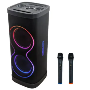 בידורית נטענת 300W עם 2 מיקרופונים UHF + Bluetooth – HAYMER HM-88 BEAT