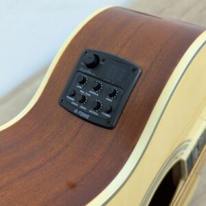 גיטרה בס אקוסטית מוגברת עם טיונר ותיק – Natural Gloss | SQOE B20N EQ