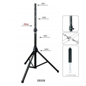 סטנד רמקול הידראולי מקצועי עד 60 ק״ג – SoundKing SB309