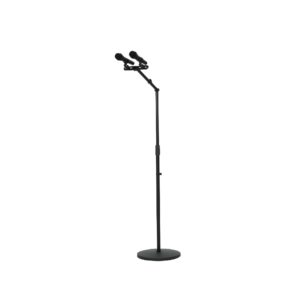 סטנד כפול לשני מיקרופונים עם בסיס עגול כבד – Soundking SD295