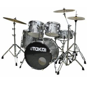 סט תופים 5 חלקים בגימור Silver Sparkle – Tokai Explorer Studio