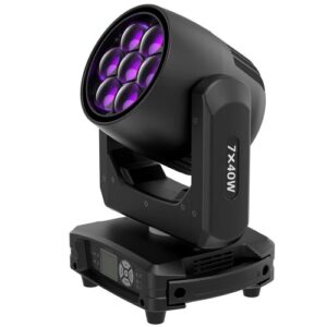 פנס חכם Apextone 7x40W BEE ZoomLED – ראש נע LED RGBW עם זום