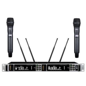 זוג מיקרופונים אלחוטיים מקצועיים Seer IU-2066-IL UHF