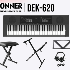 ערכת פסנתר חשמלי Donner DEK620 5 אוקטבות + כסא + סטנד + אוזניות