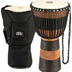 דג׳מבה אפריקאי 12״ Black/Brown עם תיק
