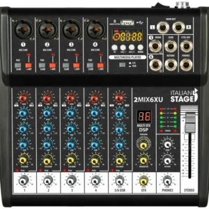 מיקסר 6 ערוצים כולל USB ו Bluetooth
