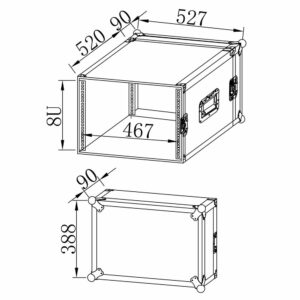קייס הובלה Speed Case SC-R8U – קייס 8U
