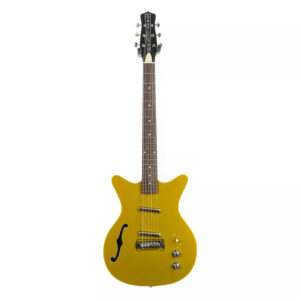 גיטרה חשמלית Danelectro 59R Gold חצי חלולה פיקאפים Lipstick צבע זהב
