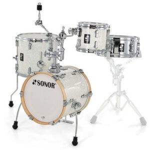 מערכת תופים 4 חלקים 18″ AQ2 Bop set בצבע לבן מיוחד מבית Sonor