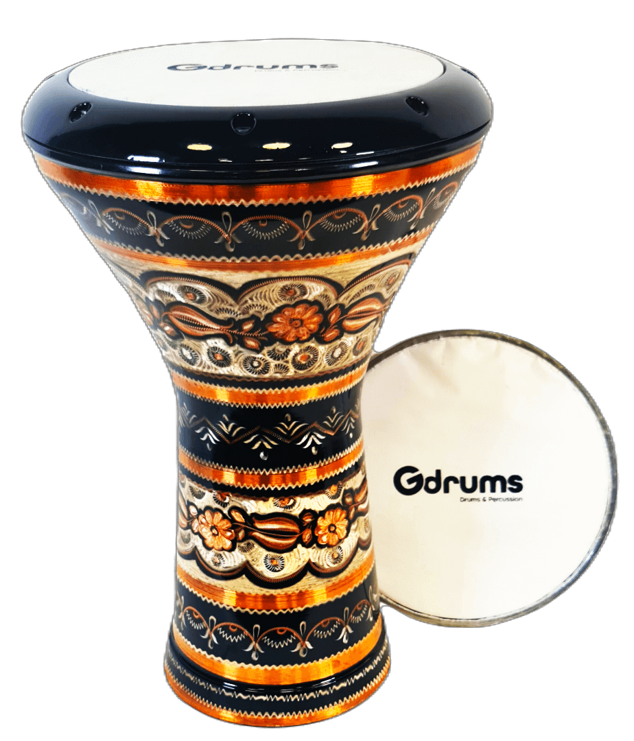 דרבוקה נחושת מקצועית Gdrums EC-GE17 2 דרבוקה נחושת מקצועית Gdrums EC GE17