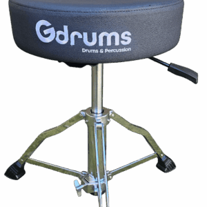 כסא תופים עגול הידראולי Gdrums HDT300 עם מושב קטיפה