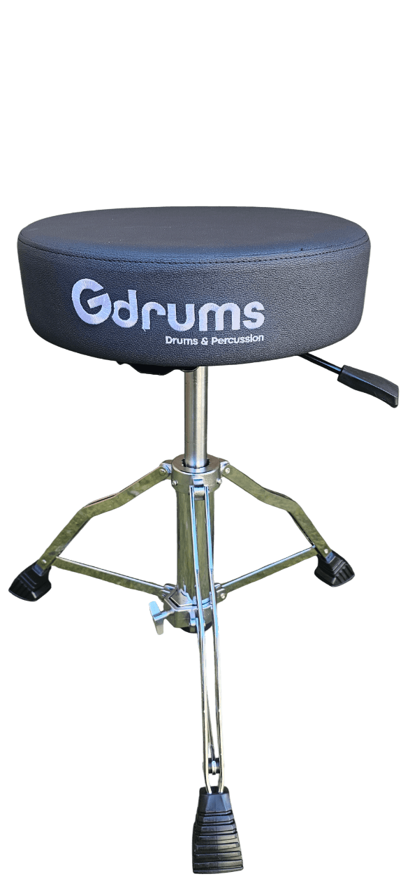כסא תופים עגול הידראולי Gdrums HDT300 עם מושב קטיפה 2 כסא תופים עגול הידראולי Gdrums HDT300 עם מושב קטיפה