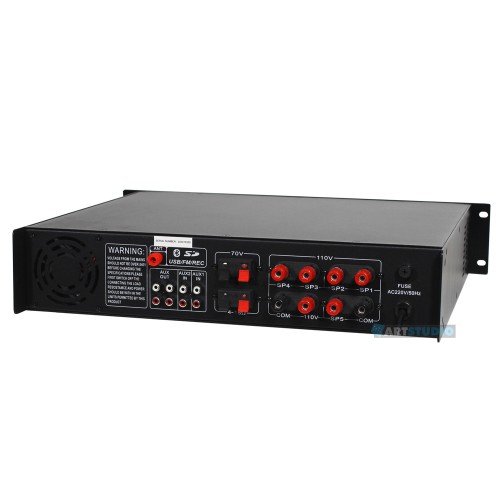 מגבר כריזה 700W חמישה אזורים - BTS AMP700-5Z 3 AMP700 BACK 500x500 1.jpg