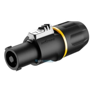 מחבר/קונקטור Roxtone RS4FP – תקע SPEAKON-4P שחור