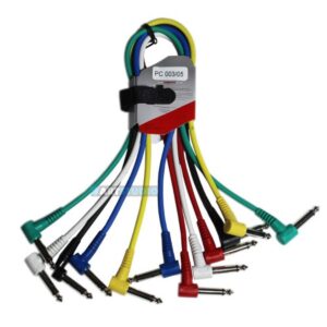 כבל STAGE CORE PC003-05 – סט PL*6 מונו 50 סמ, זווית