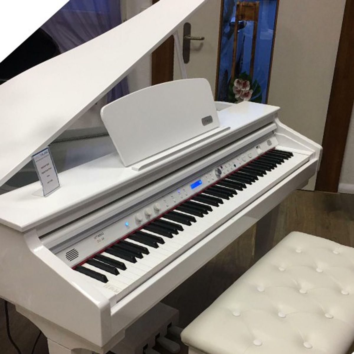 פסנתר Artesia DG-26 WHITE – פסנתר כנף לבן חשמלי 4 פסנתר כנף לבן Artesia DG-26 – מבט 2