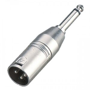מחבר/קונקטור Roxtone RA015 – מתאם XLR m – PL m מונו