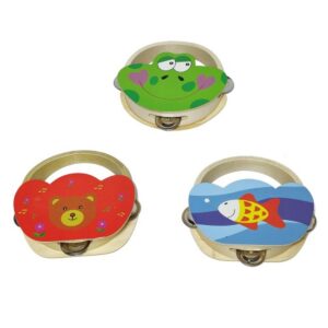 כלי הקשה Jinbao MIDI-DRUM-PIC2 – טמבורין עץ 3 מצלתיים