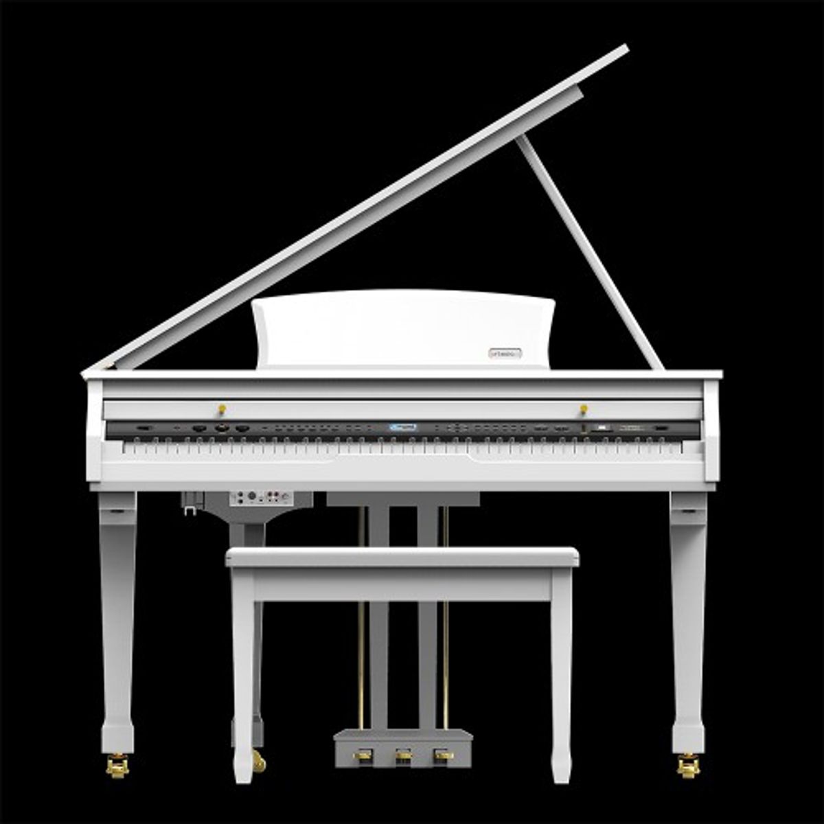 פסנתר Artesia a5 WH – פסנתר כנף חשמלי 6 פסנתר כנף לבן AG50-WHT – מבט 1